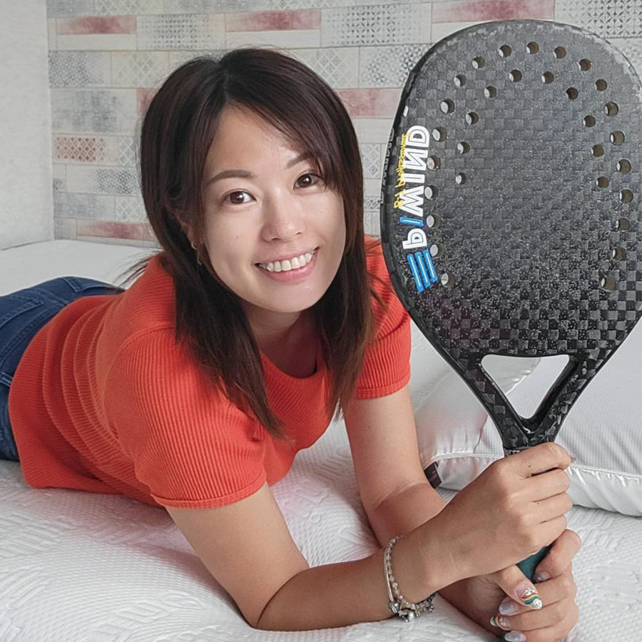 【リムネ愛用者レビュー】 ビーチテニス日本代表選手:柴山 葵様_#相性抜群「アスリートの救世主！疲れが吹き飛ぶマットレス」