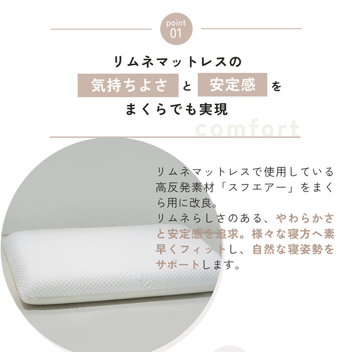 ★未開封 リムネ まくら ベーシック ¥19,900★ LIMNE公式】リムネまくら ベーシック｜首の負担を抑え、理想の寝姿勢を
